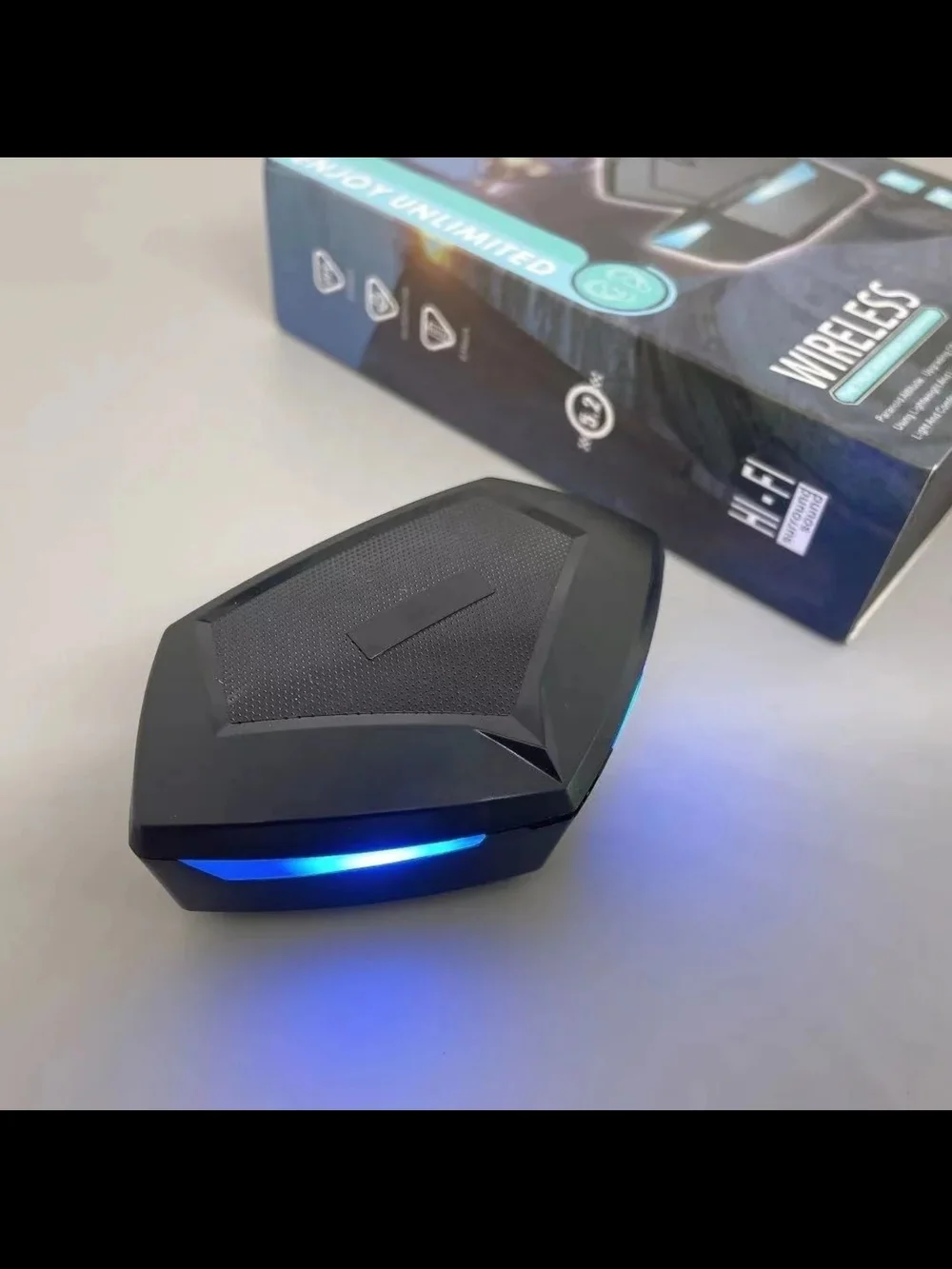 Wireless Bluetooth Earbuds with LED Charging Case - Black